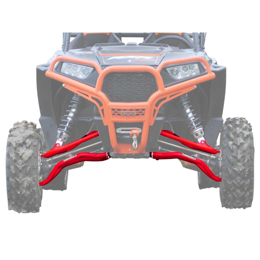 SuperATV Polaris RZR XP Turbo High - Clearance Adjustable A - Arms - MojoMotoSport.com