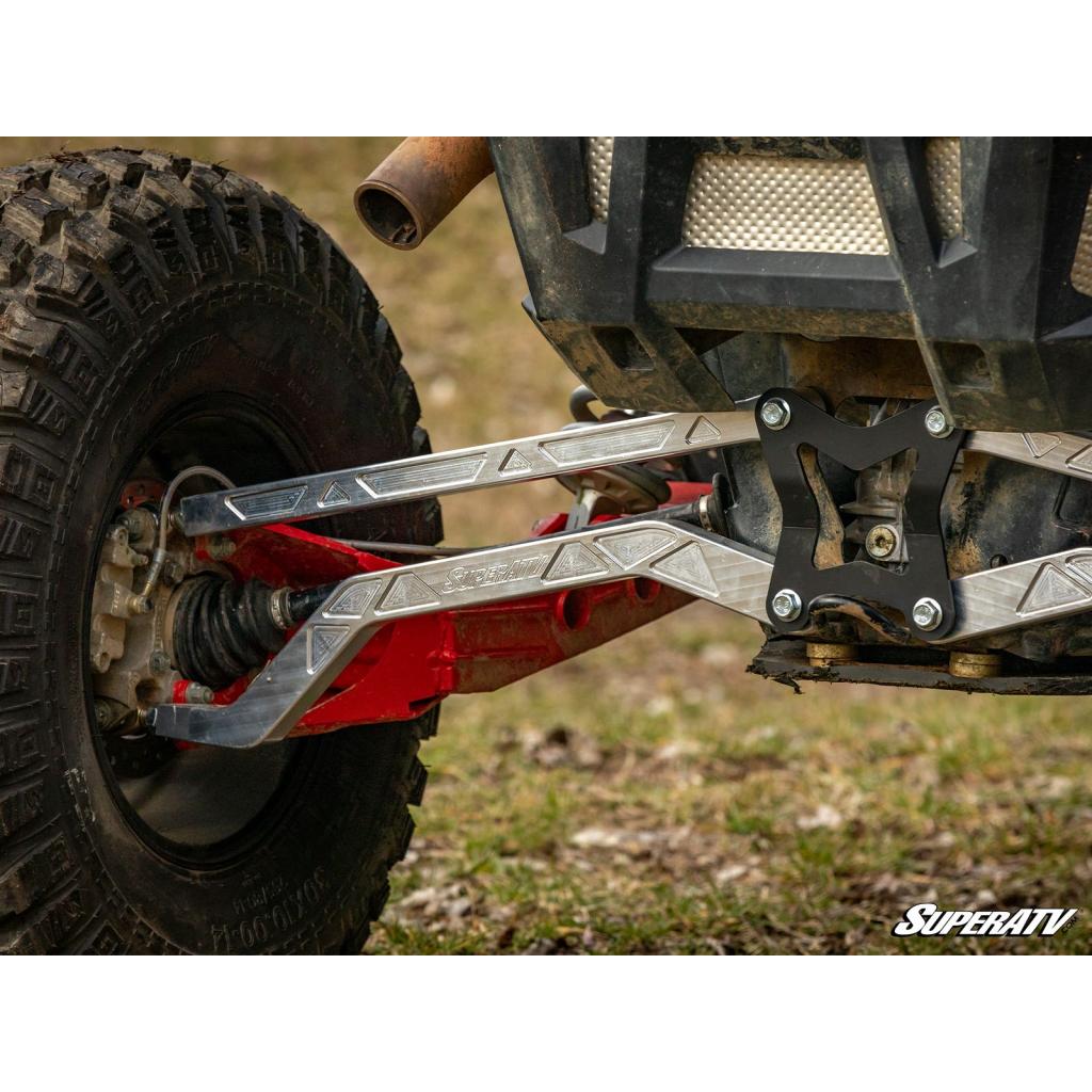 SuperATV Polaris RZR XP Turbo High Clearance Billet Aluminum Radius Arms - MojoMotoSport.com