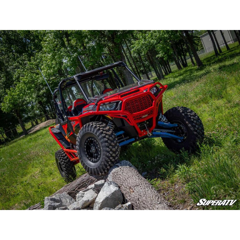 SuperATV Polaris RZR XP Turbo High Clearance Boxed A - Arms - MojoMotoSport.com
