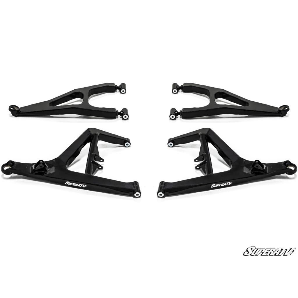 SuperATV Polaris RZR XP Turbo High Clearance Boxed A - Arms - MojoMotoSport.com