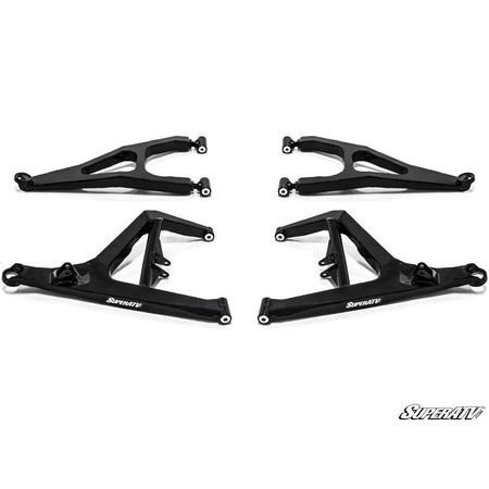 SuperATV Polaris RZR XP Turbo High Clearance Boxed A - Arms - MojoMotoSport.com