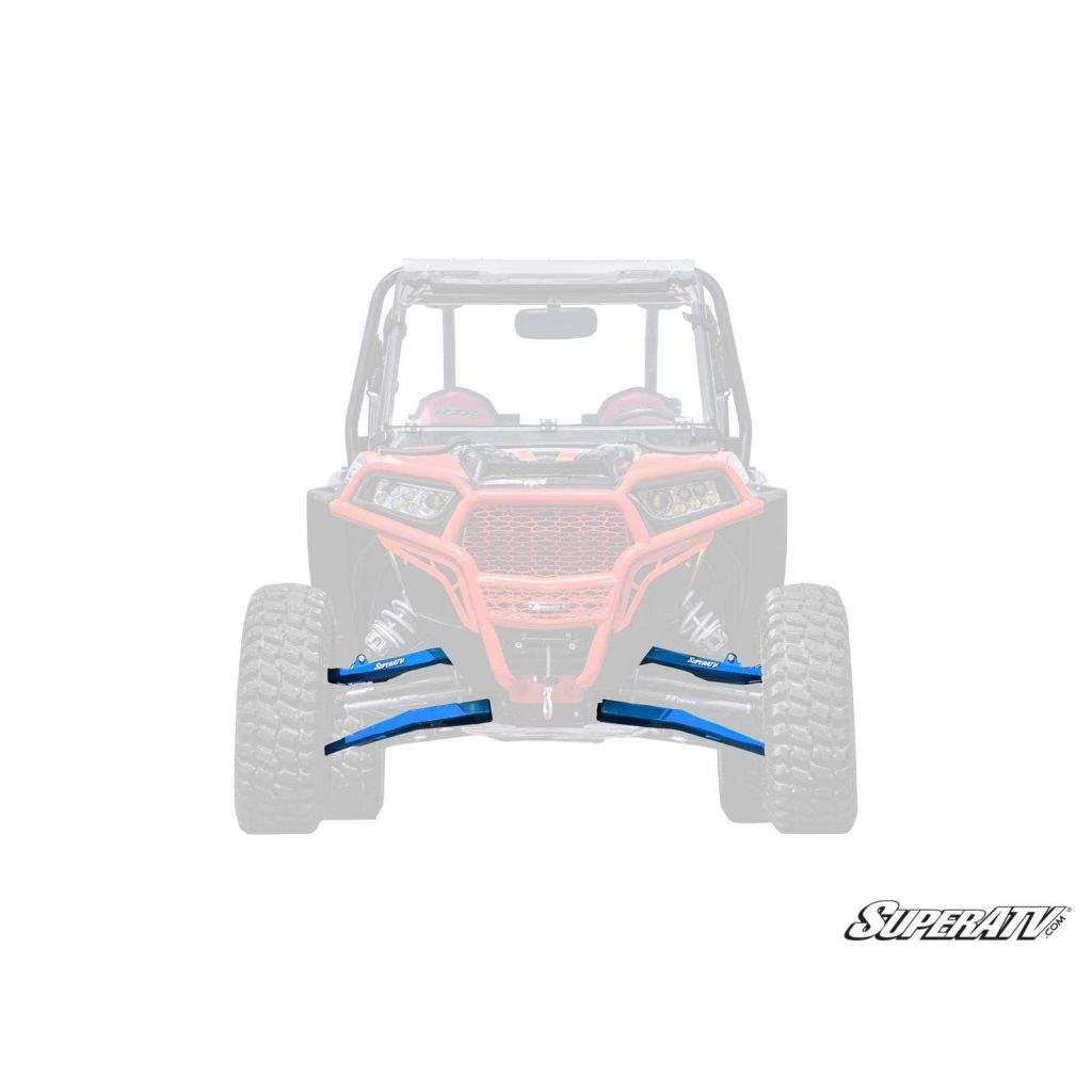 SuperATV Polaris RZR XP Turbo High Clearance Boxed A - Arms - MojoMotoSport.com