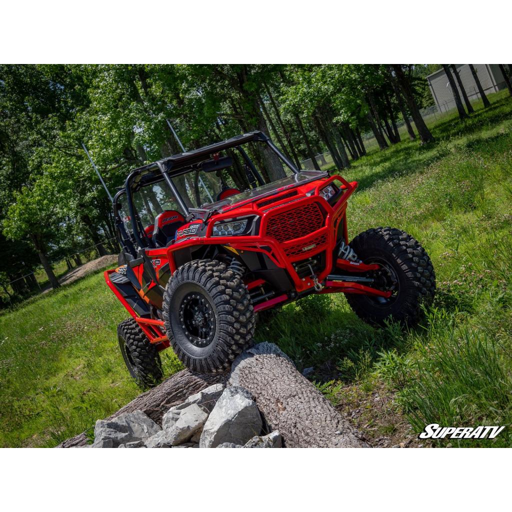 SuperATV Polaris RZR XP Turbo High Clearance Boxed A - Arms - MojoMotoSport.com