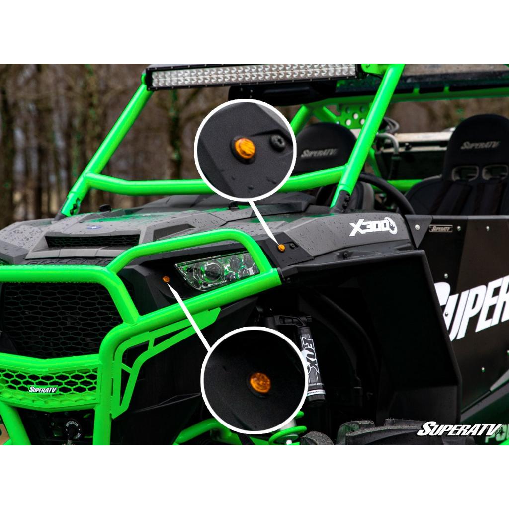 SuperATV Polaris RZR XP Turbo Plug & Play Turn Signal Kit - MojoMotoSport.com