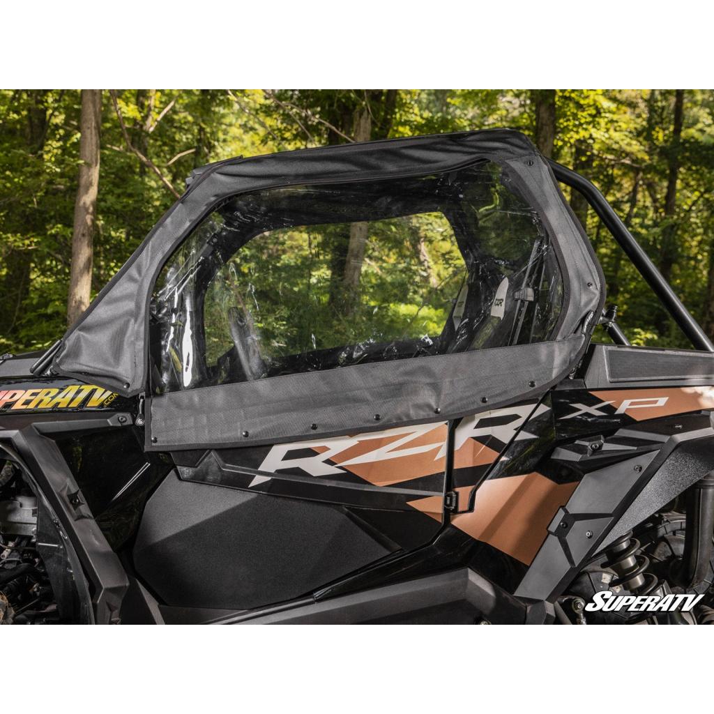 SuperATV Polaris RZR XP Turbo Primal Soft Cab Enclosure Upper Doors - MojoMotoSport.com