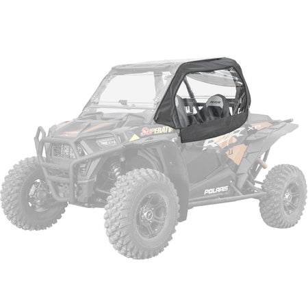 SuperATV Polaris RZR XP Turbo Primal Soft Cab Enclosure Upper Doors - MojoMotoSport.com