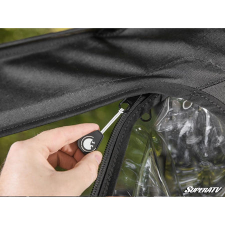 SuperATV Polaris RZR XP Turbo Primal Soft Cab Enclosure Upper Doors - MojoMotoSport.com