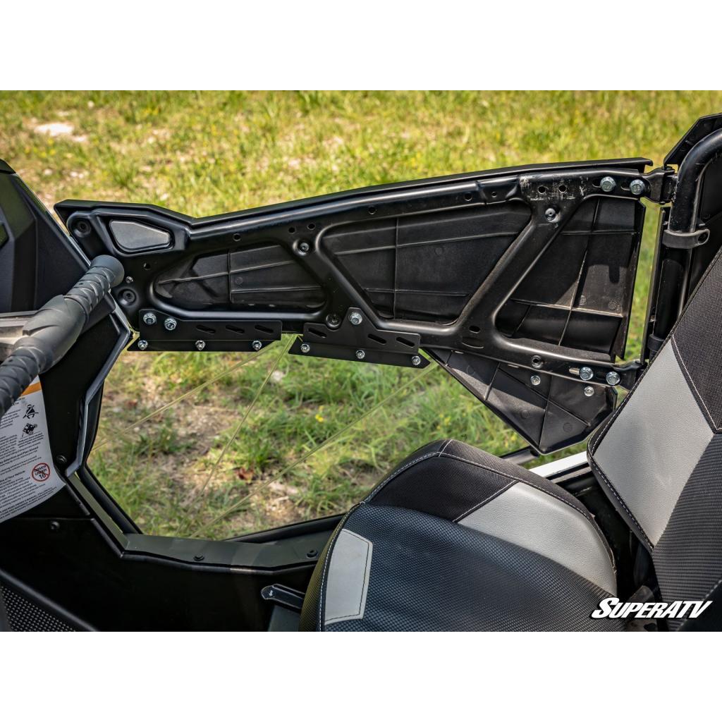 SuperATV Polaris RZR XP Turbo S Clear Lower Doors - MojoMotoSport.com