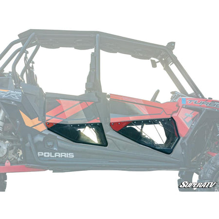 SuperATV Polaris RZR XP Turbo S Clear Lower Doors - MojoMotoSport.com