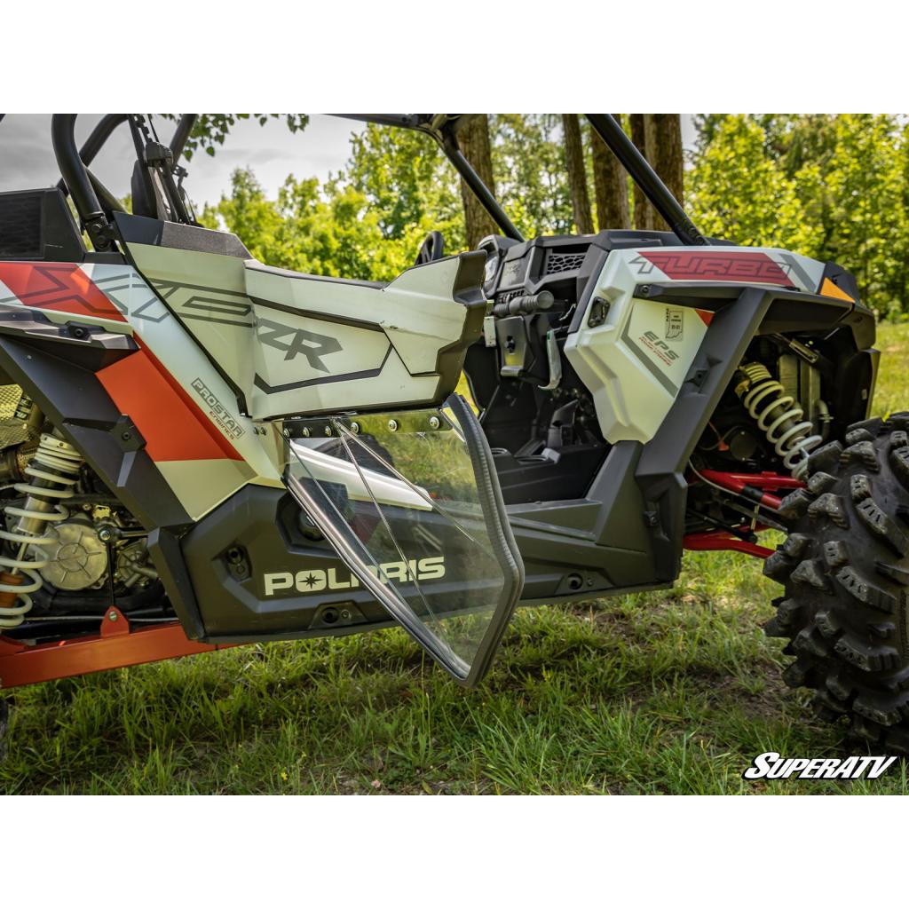 SuperATV Polaris RZR XP Turbo S Clear Lower Doors - MojoMotoSport.com