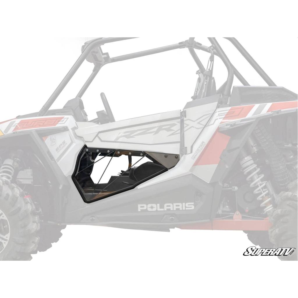 SuperATV Polaris RZR XP Turbo S Clear Lower Doors - MojoMotoSport.com