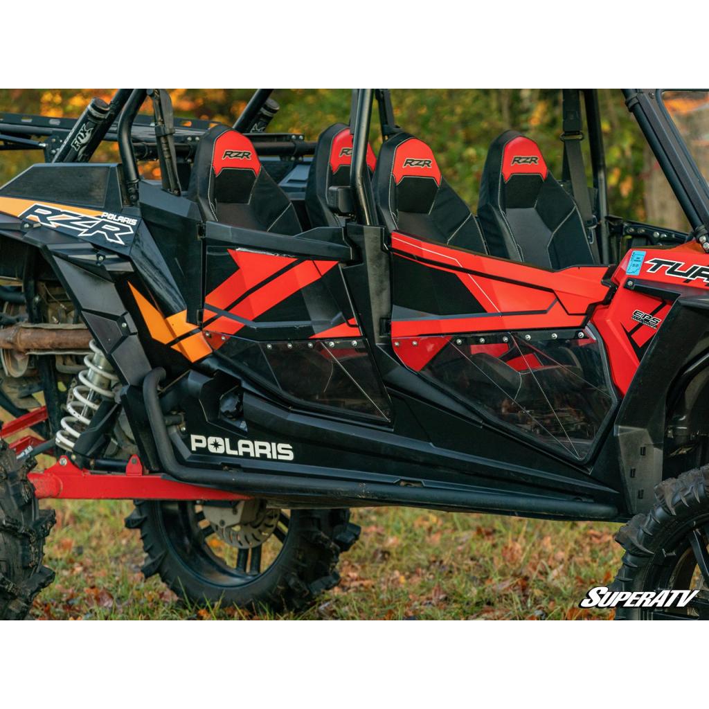 SuperATV Polaris RZR XP Turbo S Clear Lower Doors - MojoMotoSport.com