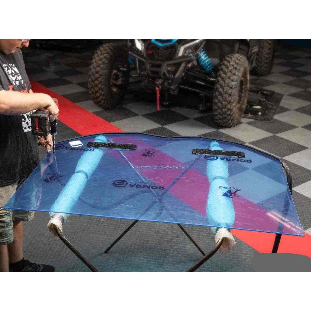 SuperATV Polaris RZR XP Turbo S Custom Cage Windshield Kit - MojoMotoSport.com