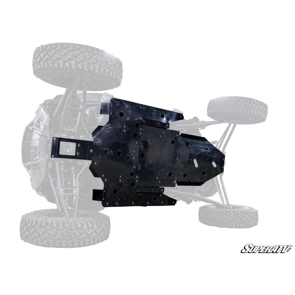 SuperATV Polaris RZR XP Turbo S Full Skid Plate - MojoMotoSport.com