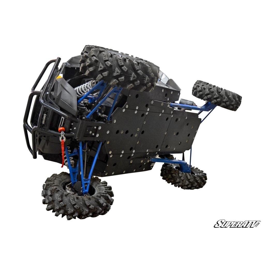 SuperATV Polaris RZR XP Turbo S Full Skid Plate - MojoMotoSport.com