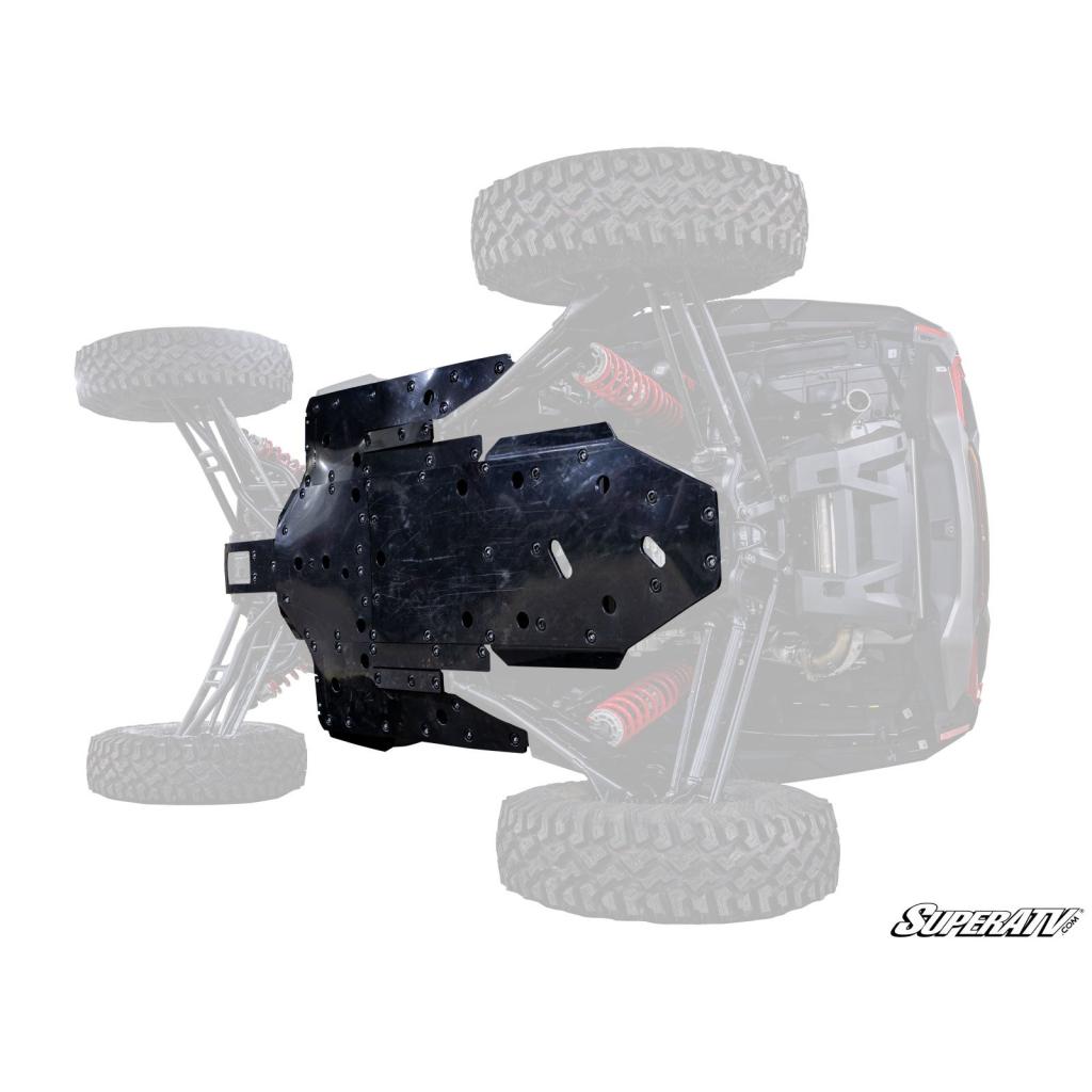 SuperATV Polaris RZR XP Turbo S Full Skid Plate - MojoMotoSport.com