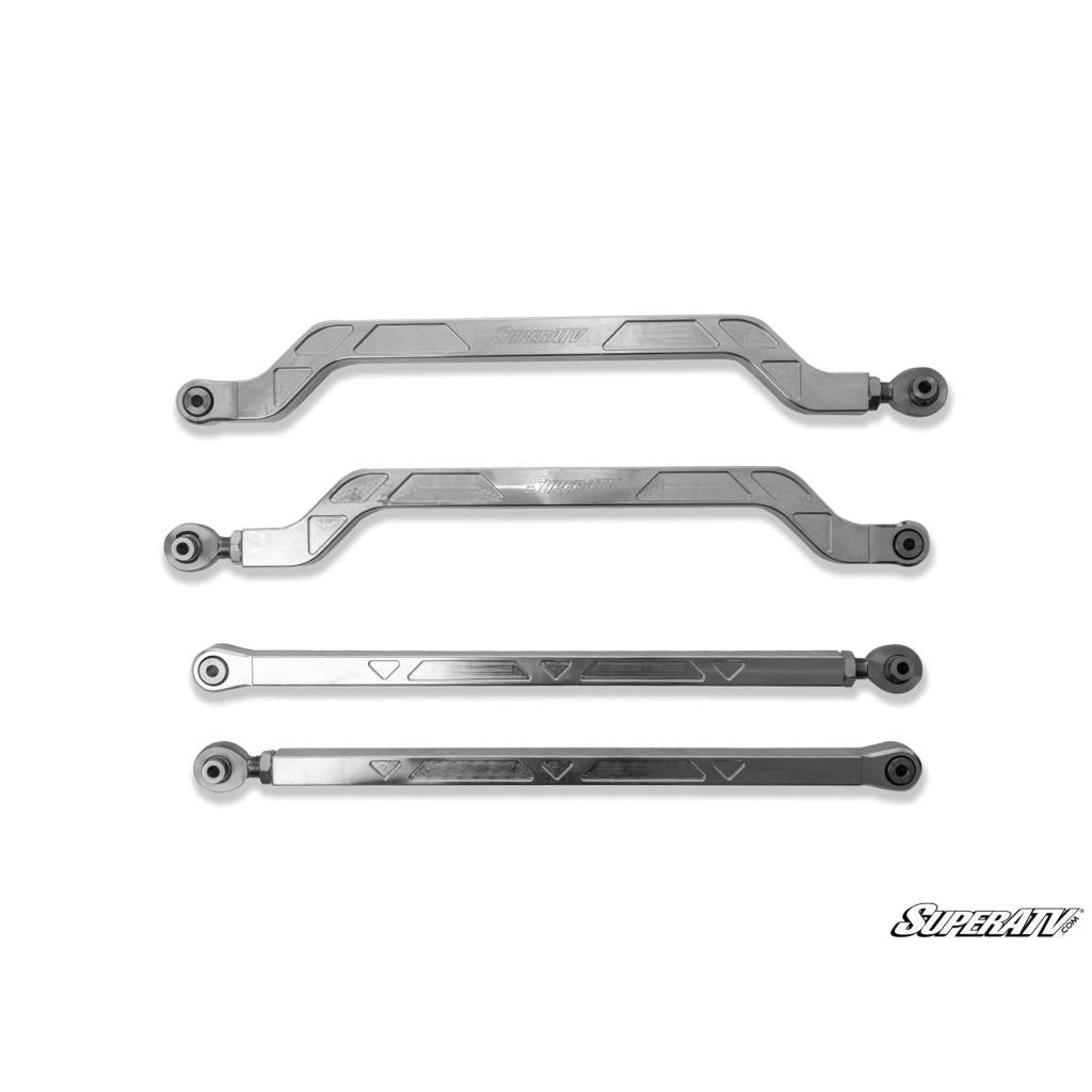 SuperATV Polaris RZR XP Turbo S High Clearance Billet Aluminum Radius Arms - MojoMotoSport.com