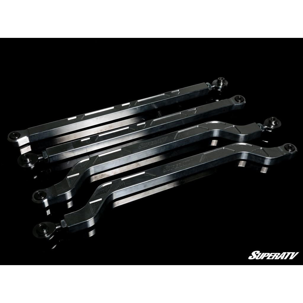 SuperATV Polaris RZR XP Turbo S High Clearance Billet Aluminum Radius Arms - MojoMotoSport.com