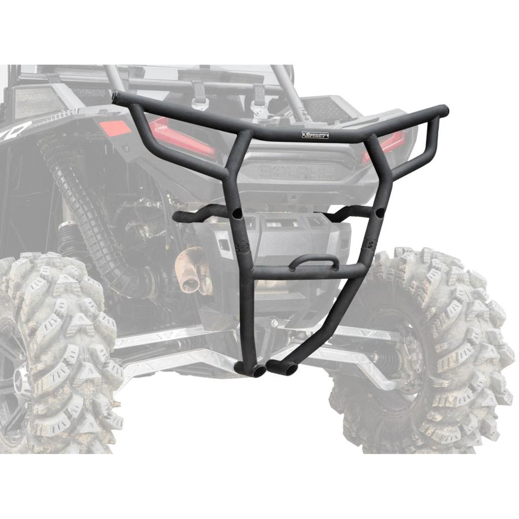SuperATV Polaris RZR XP Turbo S Rear Bumper with Receiver Hitch - MojoMotoSport.com