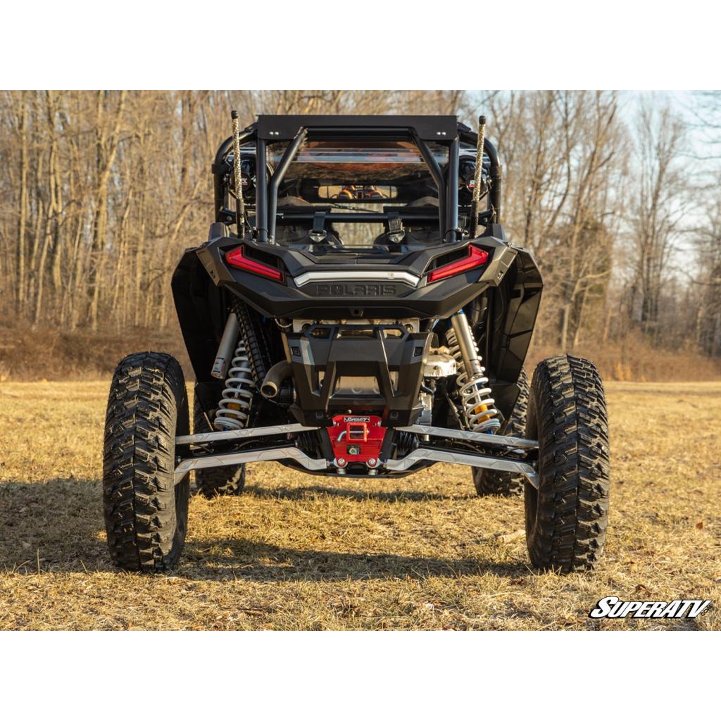 SuperATV Polaris RZR XP Turbo S Rear Receiver Hitch - MojoMotoSport.com