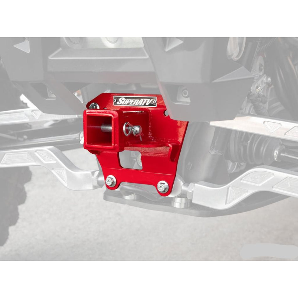 SuperATV Polaris RZR XP Turbo S Rear Receiver Hitch - MojoMotoSport.com