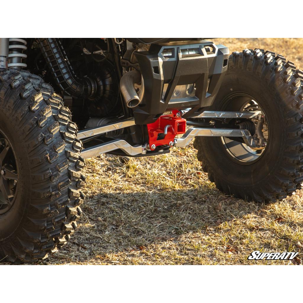 SuperATV Polaris RZR XP Turbo S Rear Receiver Hitch - MojoMotoSport.com