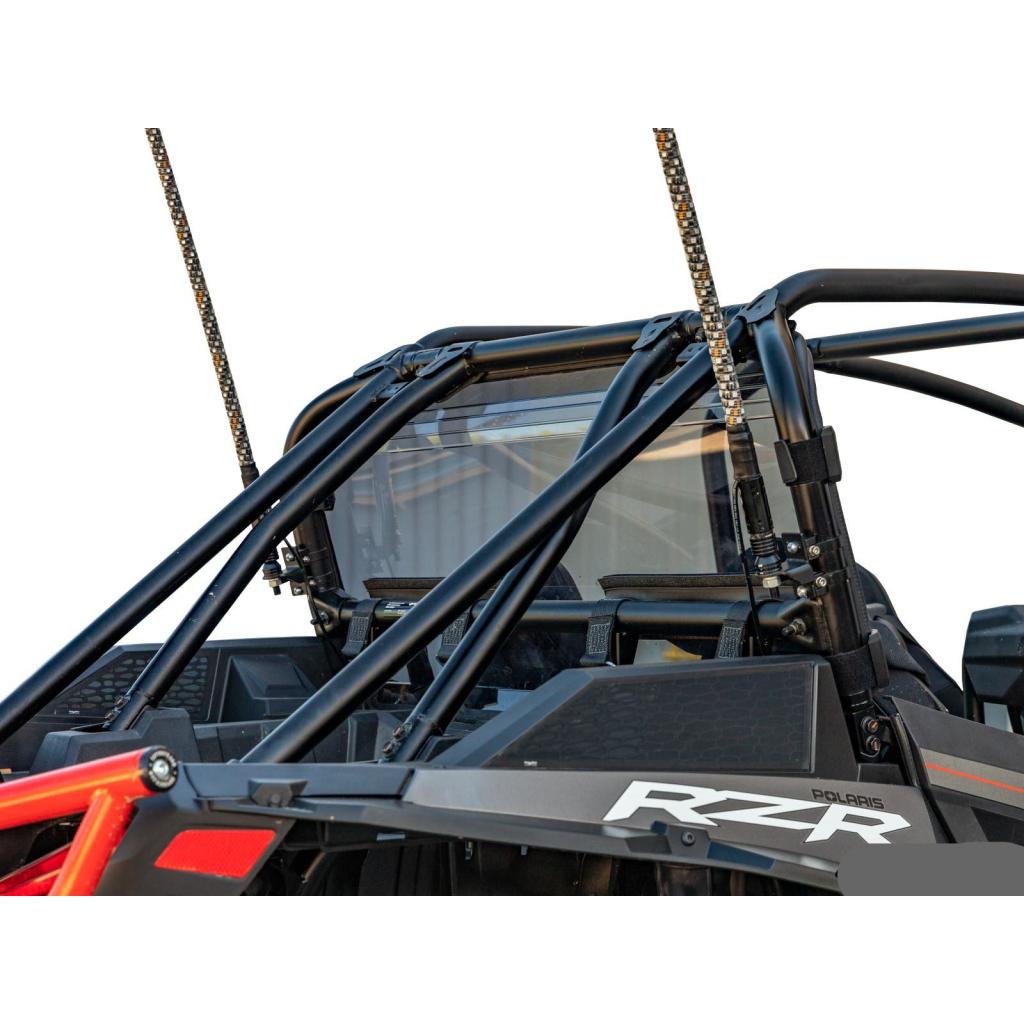 SuperATV Polaris RZR XP Turbo S Rear Windshield - MojoMotoSport.com