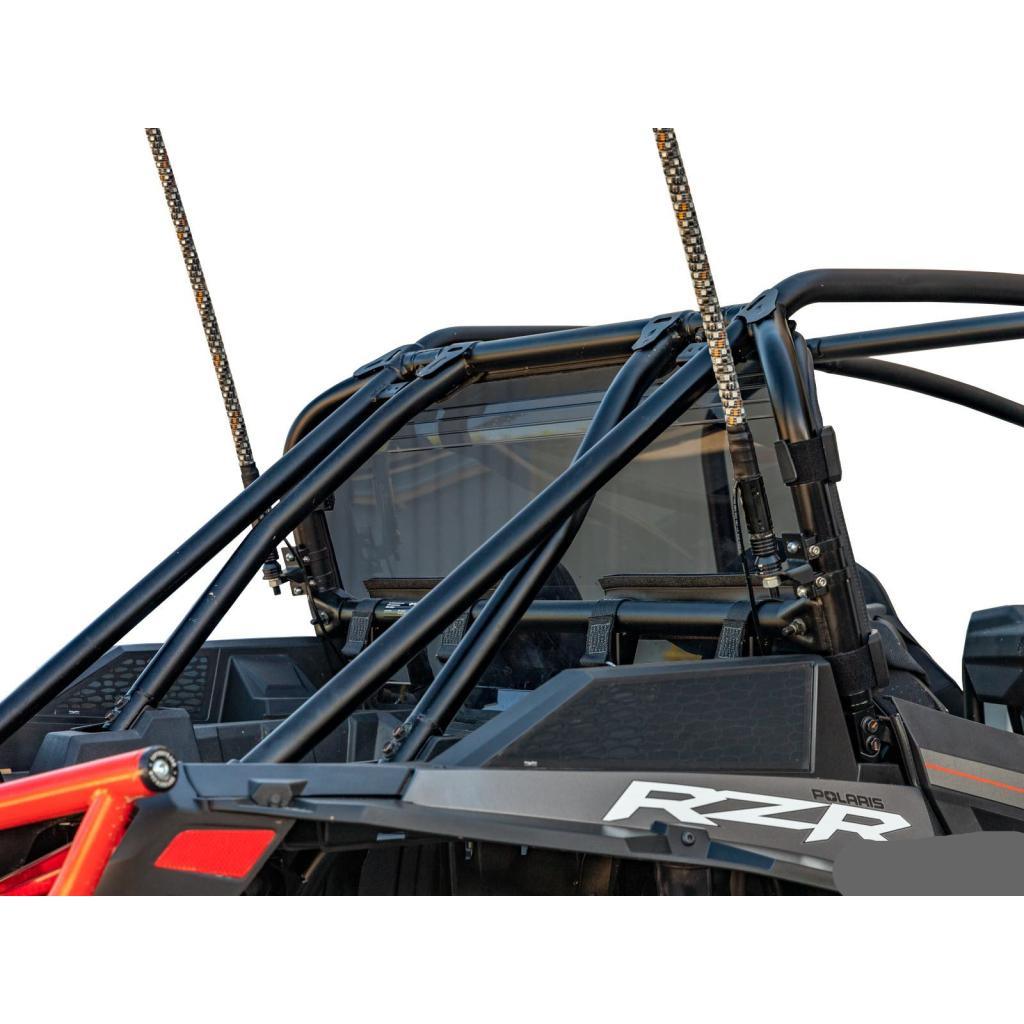 SuperATV Polaris RZR XP Turbo S Rear Windshield - MojoMotoSport.com