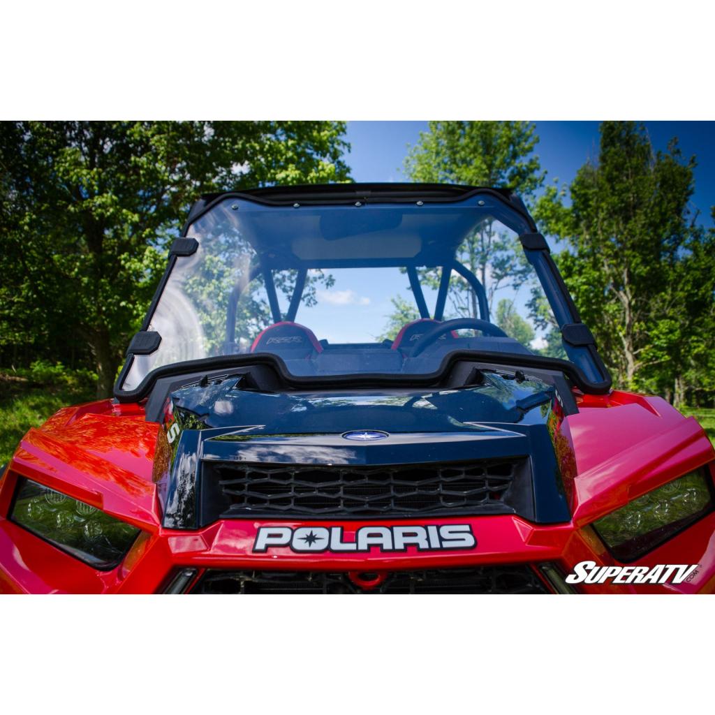 SuperATV Polaris RZR XP Turbo S Scratch - Resistant Full Windshield - MojoMotoSport.com