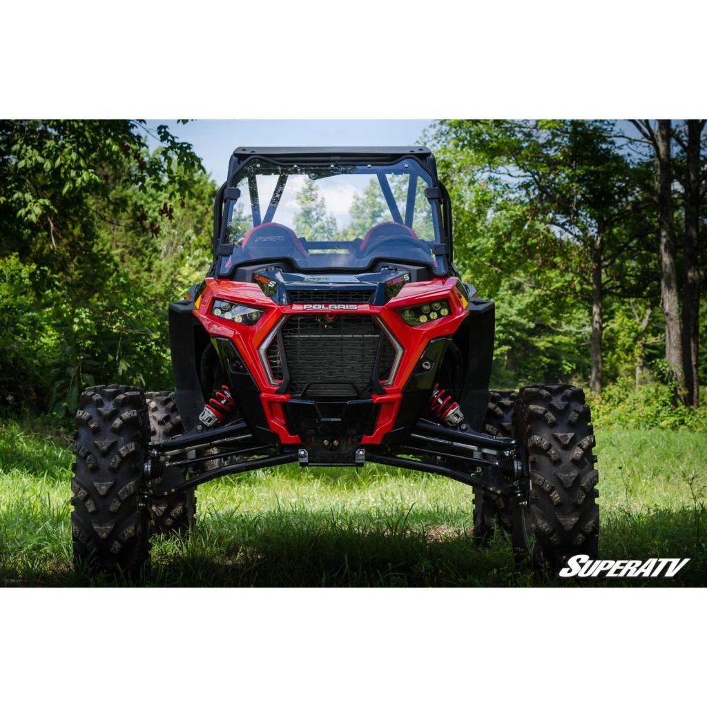 SuperATV Polaris RZR XP Turbo S Scratch - Resistant Full Windshield - MojoMotoSport.com