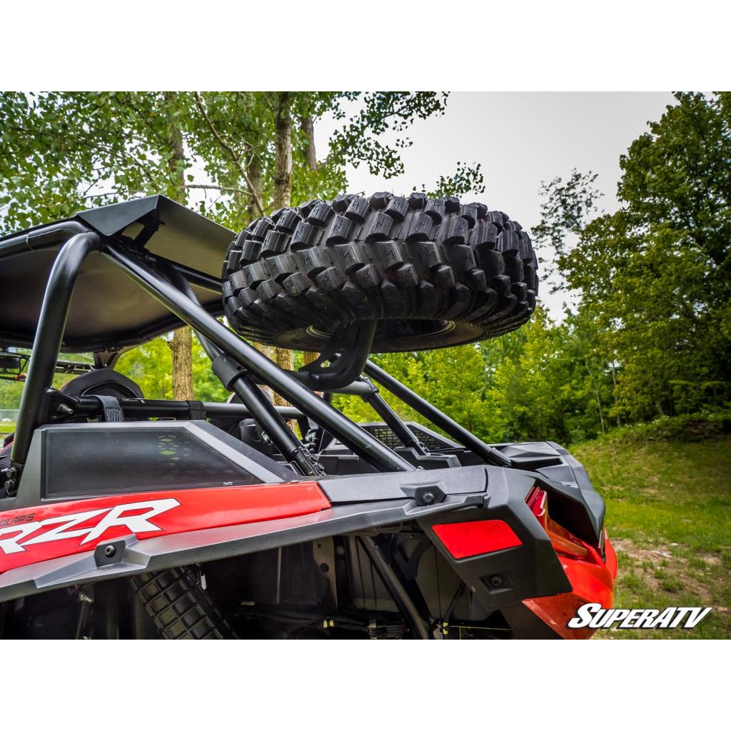 SuperATV Polaris RZR XP Turbo S Spare Tire Carrier - MojoMotoSport.com