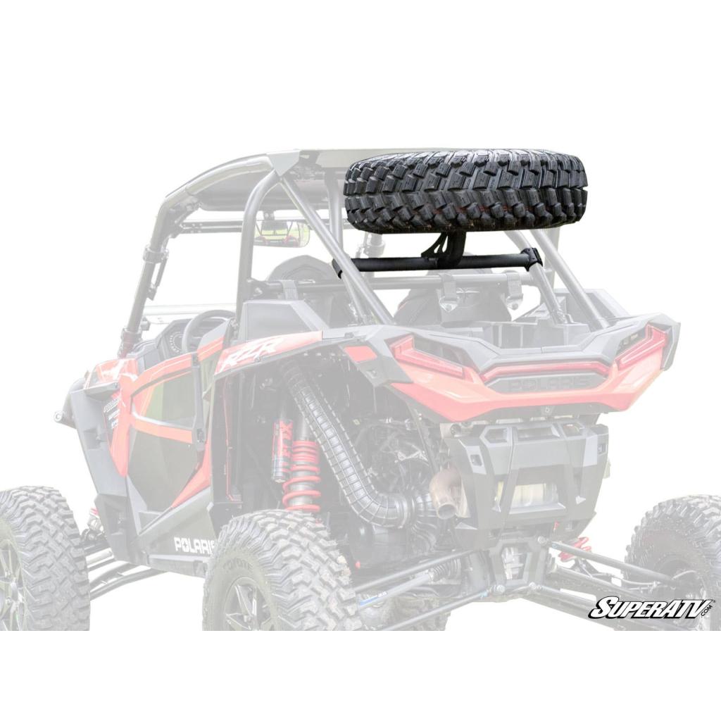SuperATV Polaris RZR XP Turbo S Spare Tire Carrier - MojoMotoSport.com