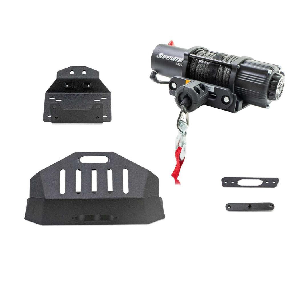 SuperATV Polaris RZR XP Turbo S Winch Mount - MojoMotoSport.com