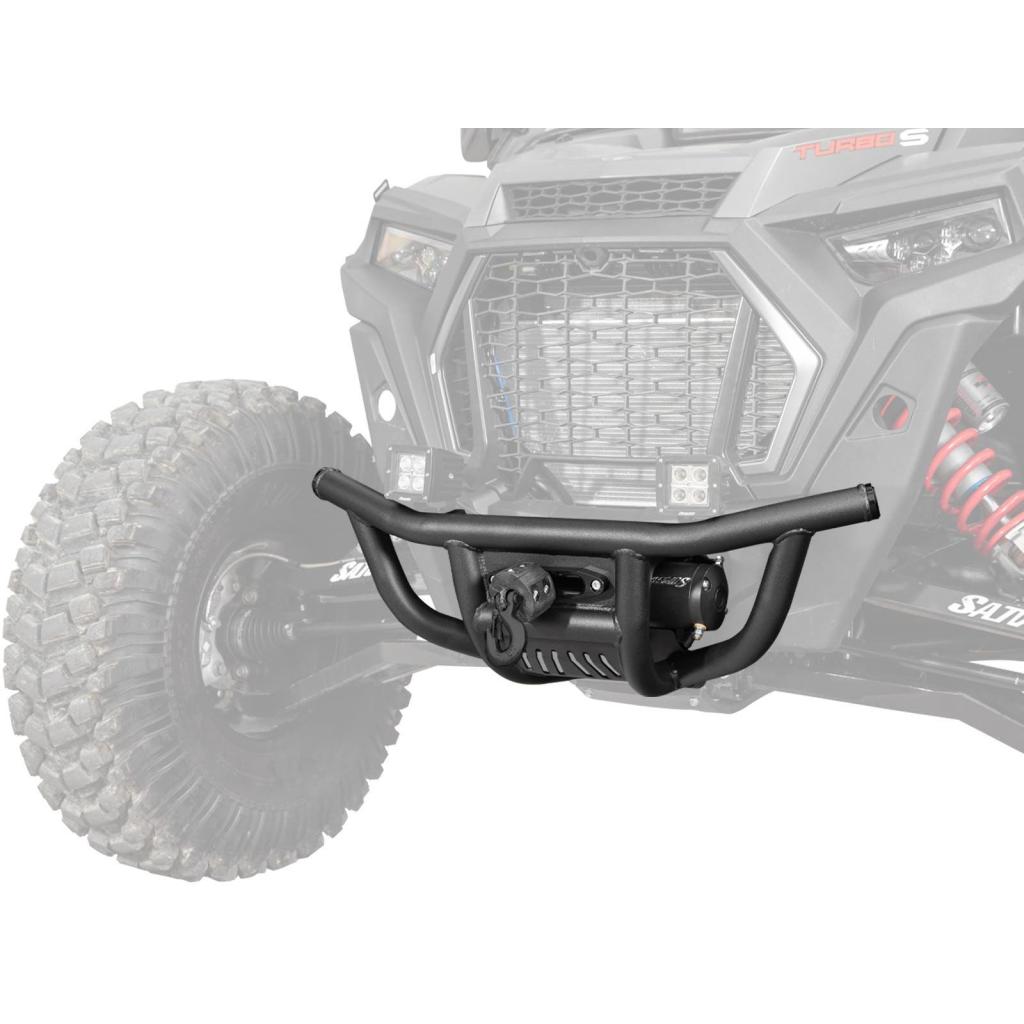 SuperATV Polaris RZR XP Turbo S Winch - Ready Front Bumper - MojoMotoSport.com