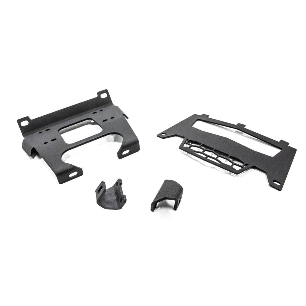 SuperATV Polaris RZR XP Turbo Winch Mounting Plate - MojoMotoSport.com