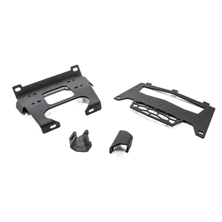 SuperATV Polaris RZR XP Turbo Winch Mounting Plate - MojoMotoSport.com