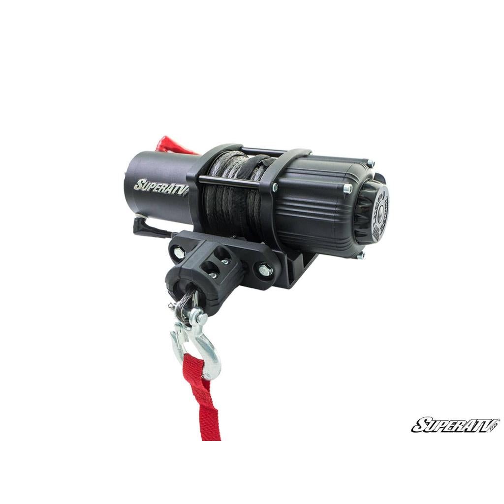 SuperATV Polaris RZR XP Turbo Winch Mounting Plate - MojoMotoSport.com