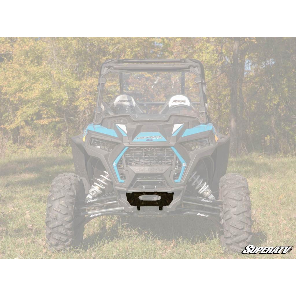 SuperATV Polaris RZR XP Turbo Winch Mounting Plate - MojoMotoSport.com