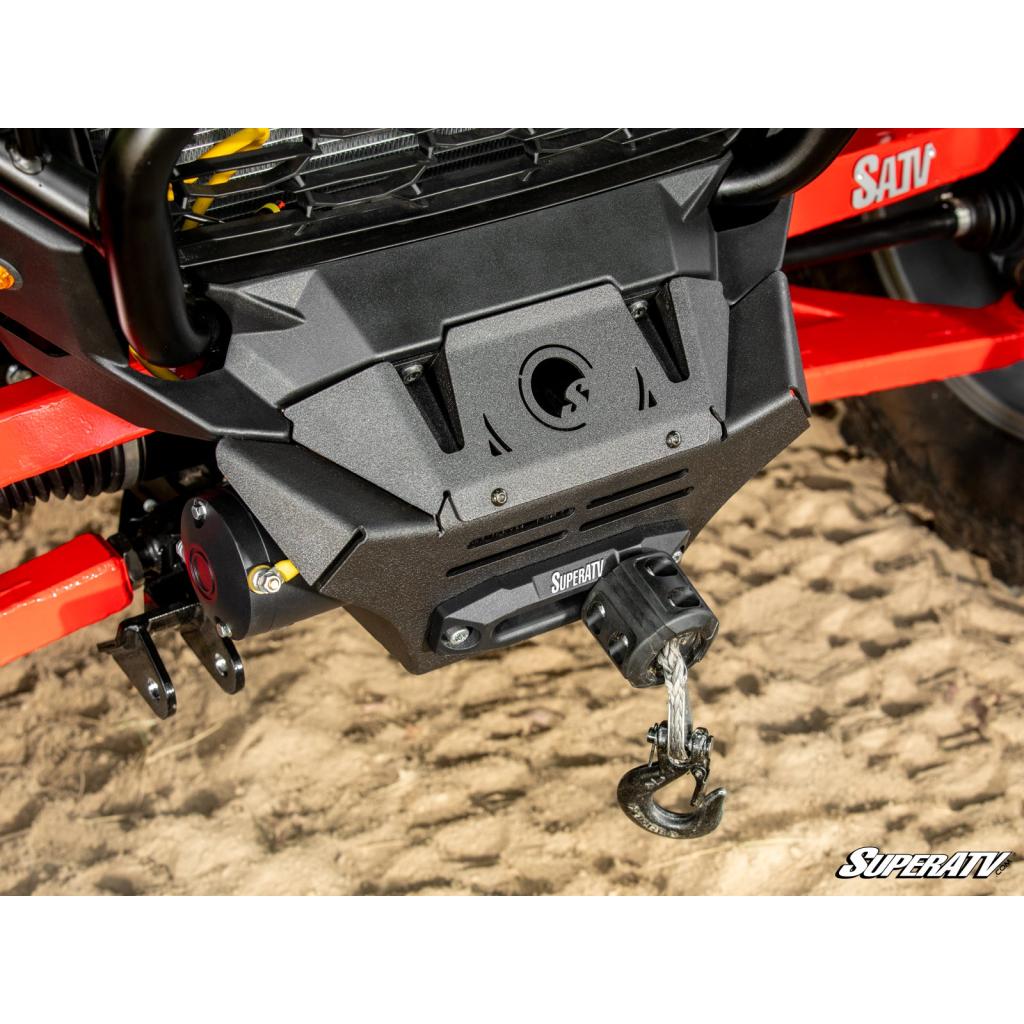 SuperATV Polaris RZR XP Winch Mount 2024+ - MojoMotoSport.com