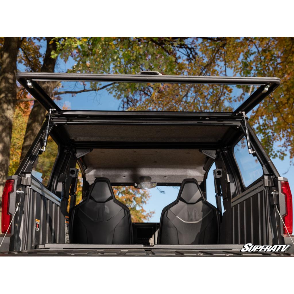 SuperATV Polaris Xpedition ADV Rear Flip Windshield - MojoMotoSport.com