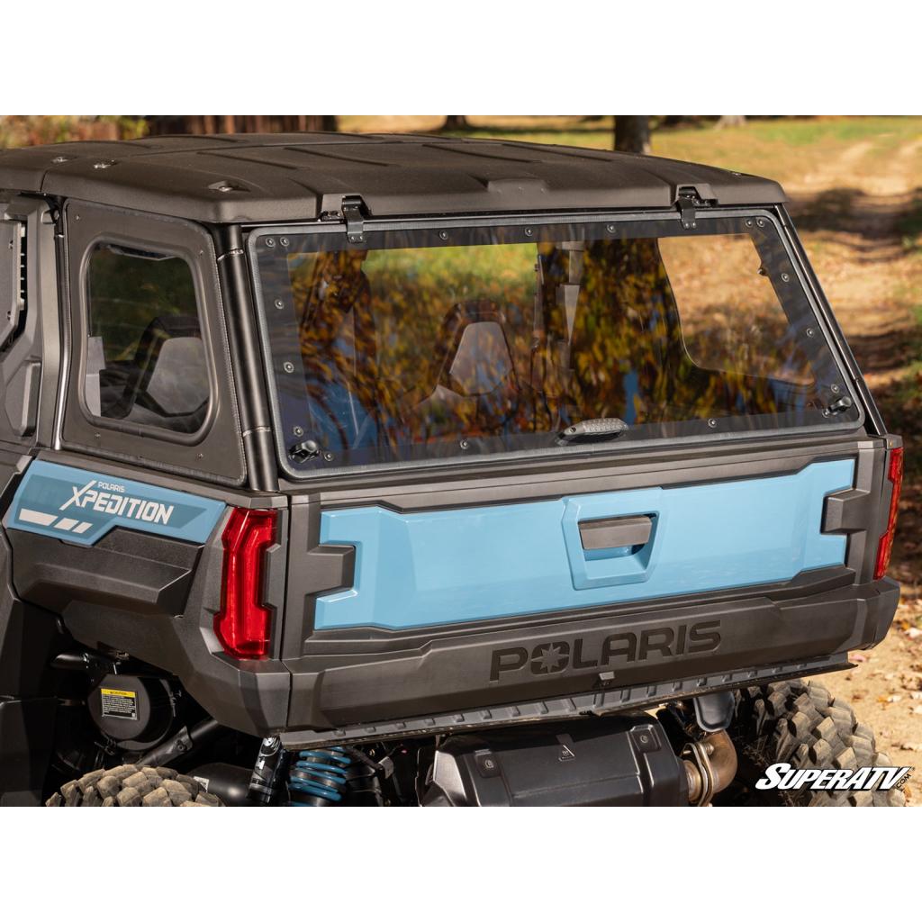 SuperATV Polaris Xpedition ADV Rear Flip Windshield - MojoMotoSport.com