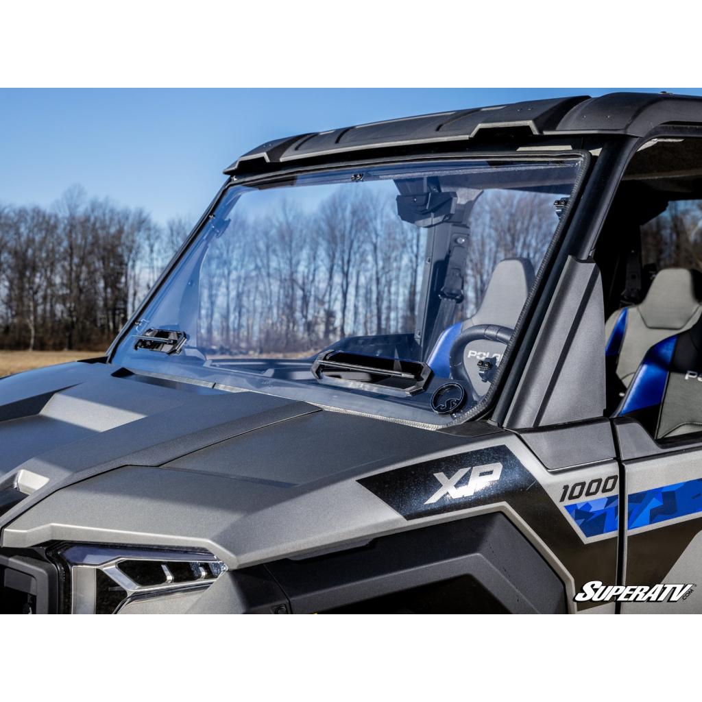 SuperATV Polaris Xpedition Scratch - Resistant Vented Full Windshield - MojoMotoSport.com