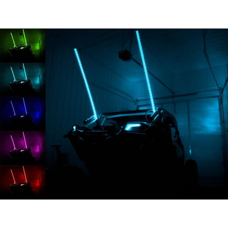 SuperATV RGB LED Whip Lights - MojoMotoSport.com