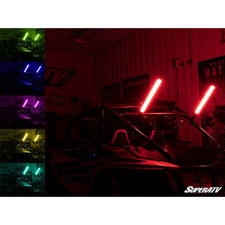 SuperATV RGB LED Whip Lights - MojoMotoSport.com
