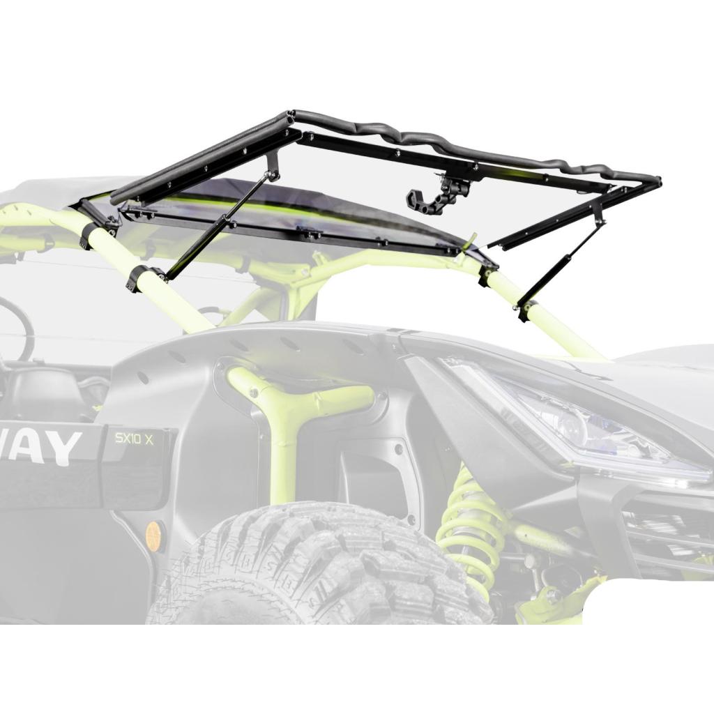 SuperATV Segway Villain Scratch - Resistant Flip Windshield - MojoMotoSport.com