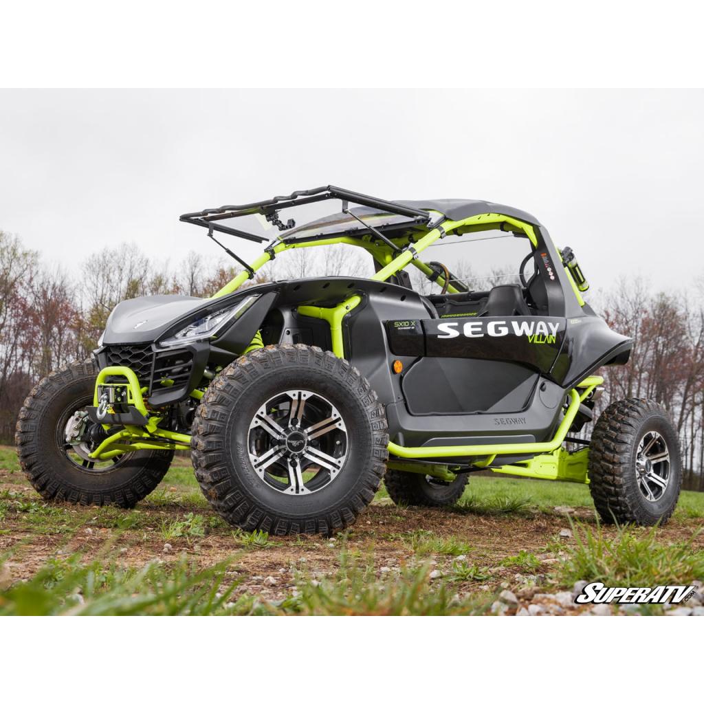 SuperATV Segway Villain Scratch - Resistant Flip Windshield - MojoMotoSport.com