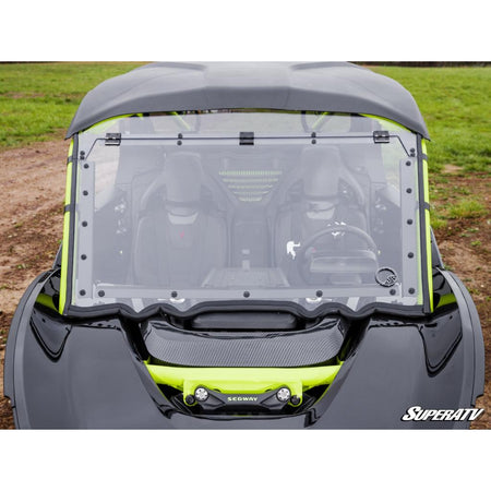 SuperATV Segway Villain Scratch - Resistant Flip Windshield - MojoMotoSport.com