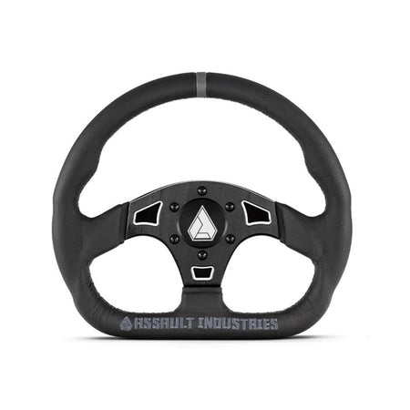 SuperATV Suede Ballistic "D" UTV Steering Wheel - MojoMotoSport.com