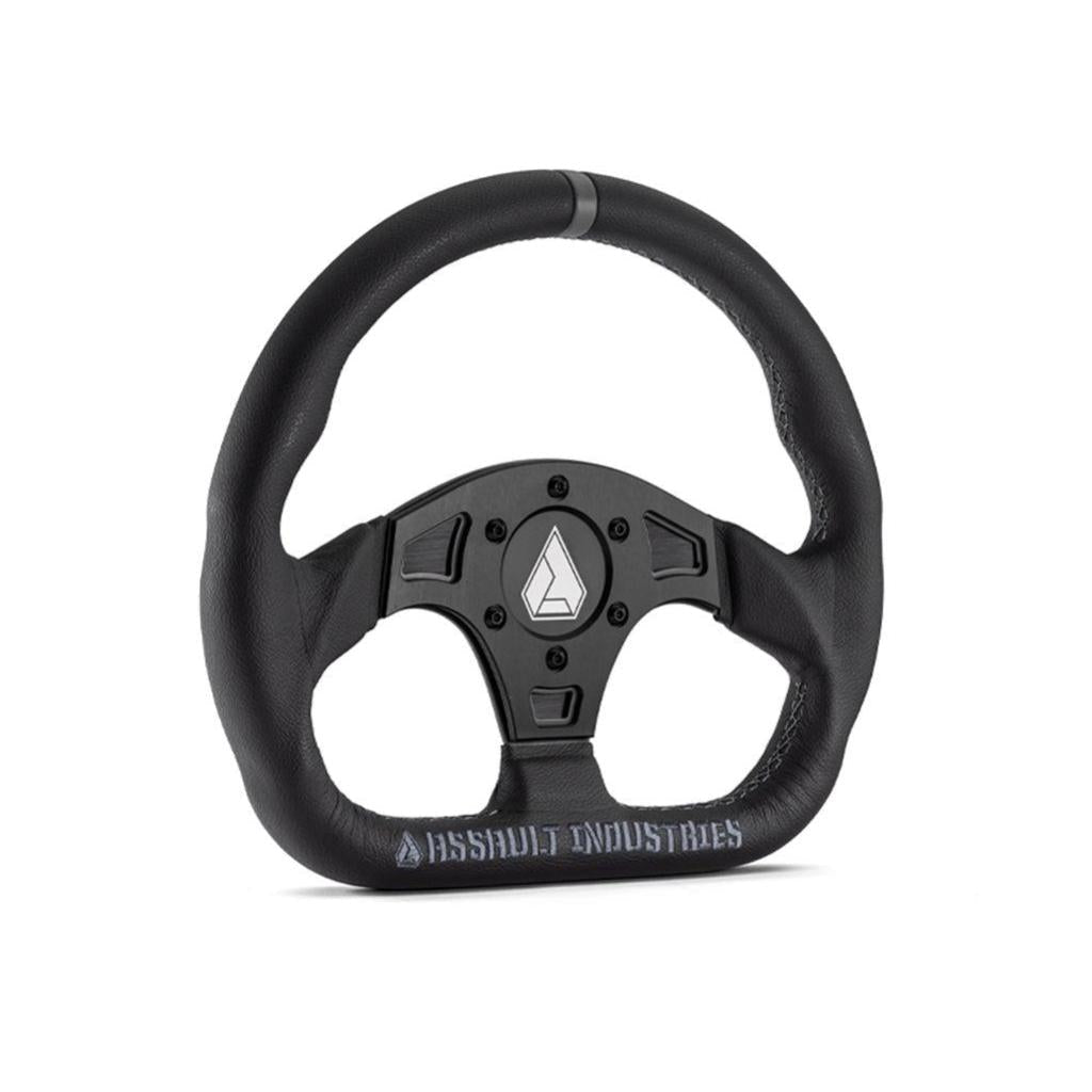 SuperATV Suede Ballistic "D" UTV Steering Wheel - MojoMotoSport.com