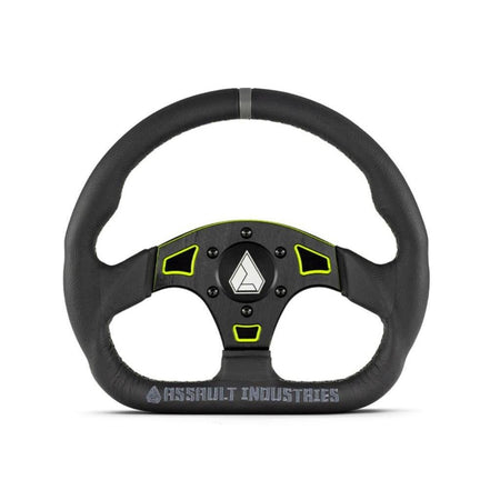 SuperATV Suede Ballistic "D" UTV Steering Wheel - MojoMotoSport.com
